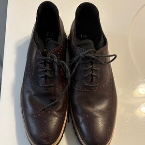 Men's Brown Leather Dress Shoes from Cole Haan Size 13.